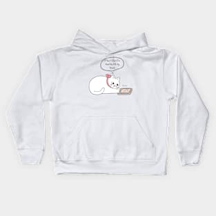 i don t chat i ve used up all my words Kids Hoodie